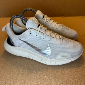 Nike Flex Experience Run 12 Womens 7 White Silver Running Shoes DV0746-101